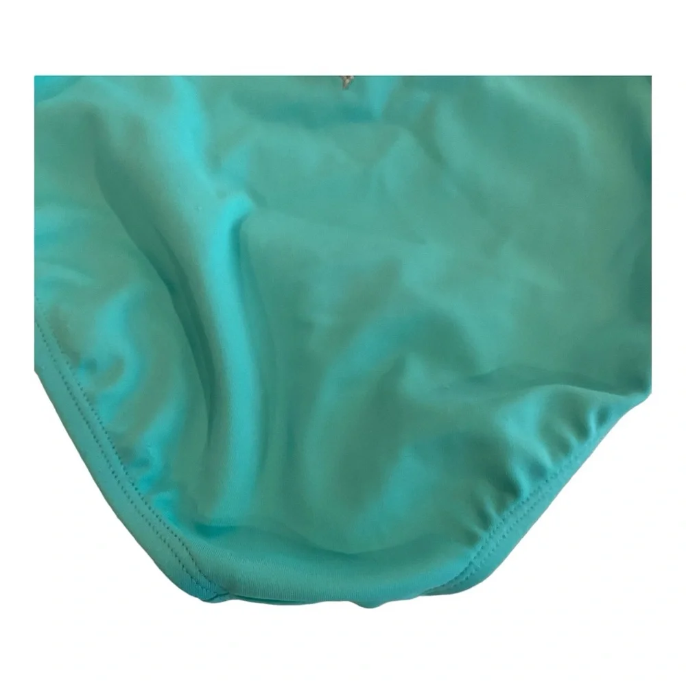 Justice Girls Teal Crochet Bikini Swim Bottoms Size 8